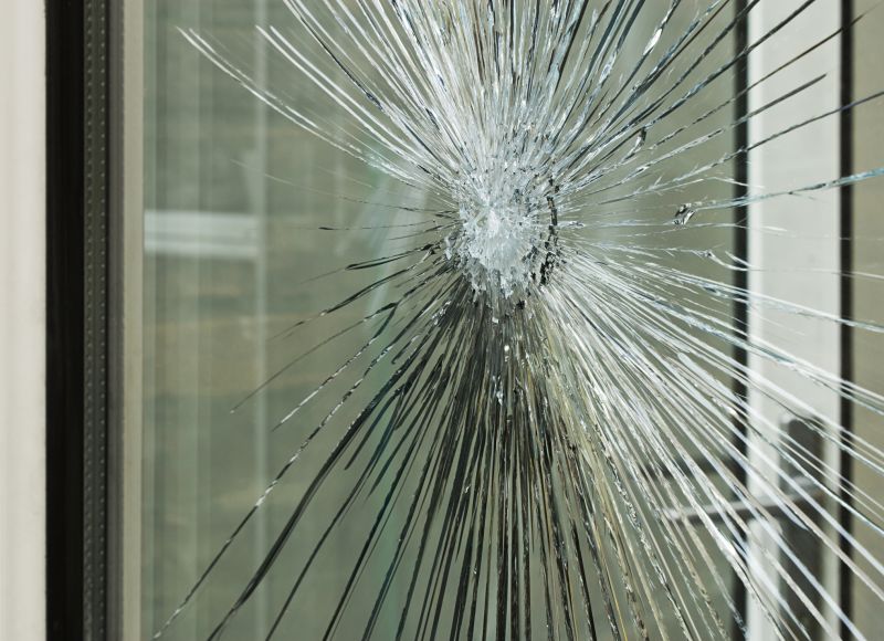 Cracked Glass Panel