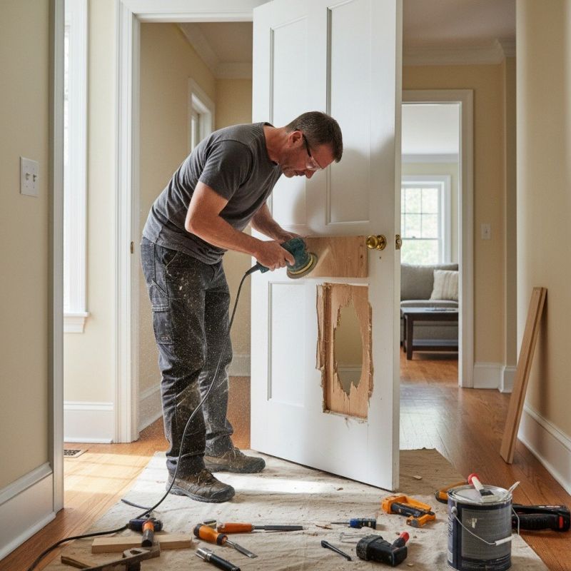 Porch Door Repair in Conroe, TX